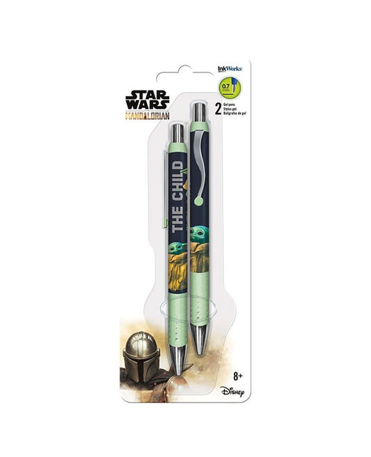 Grogu Baby Yoda Gel Pens 2 Pack - Great Gift For Star Wars Collector
