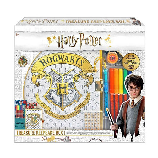 Stationery Set With Harry Potter - Treasure Keepsake Box with Sticker Sheets, Heart-Shaped Keys and More