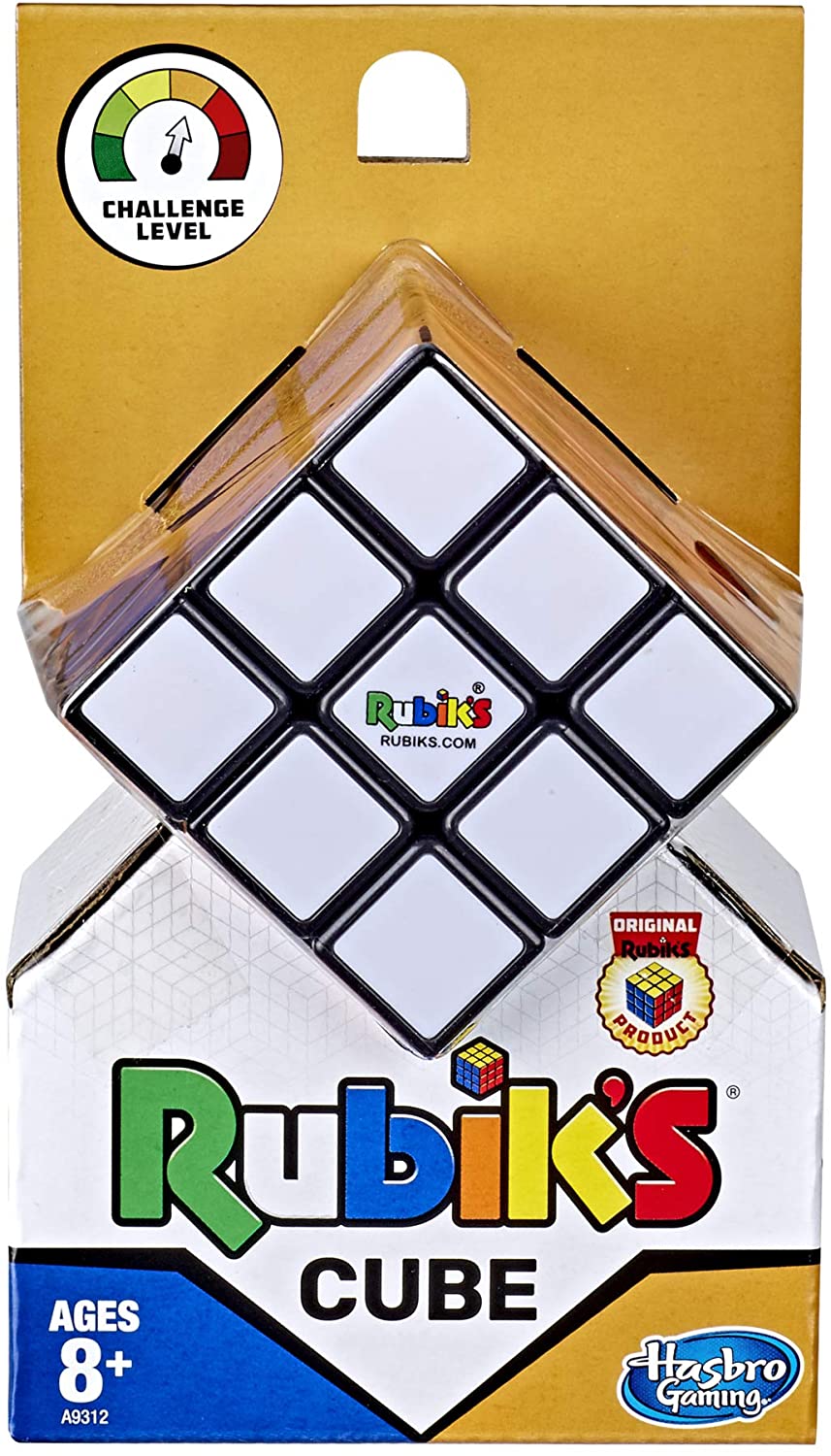 Hasbro Gaming Rubik's 3X3 Cube, Puzzle Game, Classic Colors