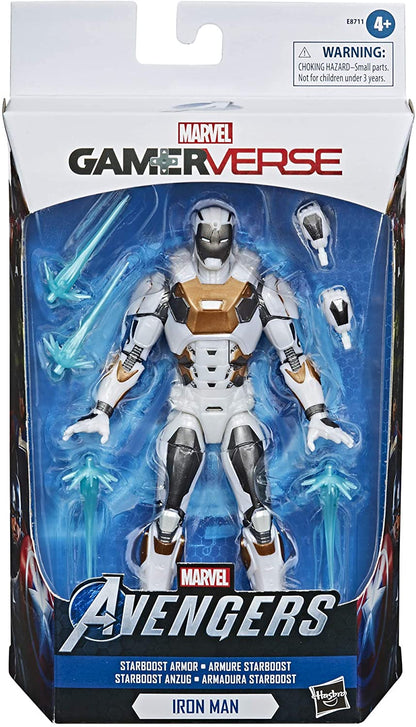 Hasbro Marvel Legends Series 6-inch Collectible Action Figure Toy Gamerverse Marvel’s Avengers Starboost Armor Iron Man, 6 Accessories