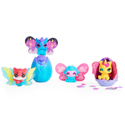 Hatchimals and 4 Mix and Match Wings (Styles May Vary)