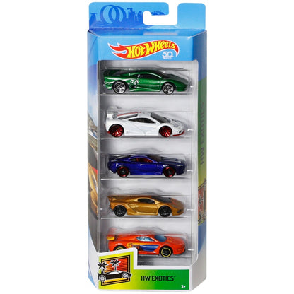 Hot Wheels 5-Pack, 1:64 Scale Die-cast Vehicles [Styles May Vary]