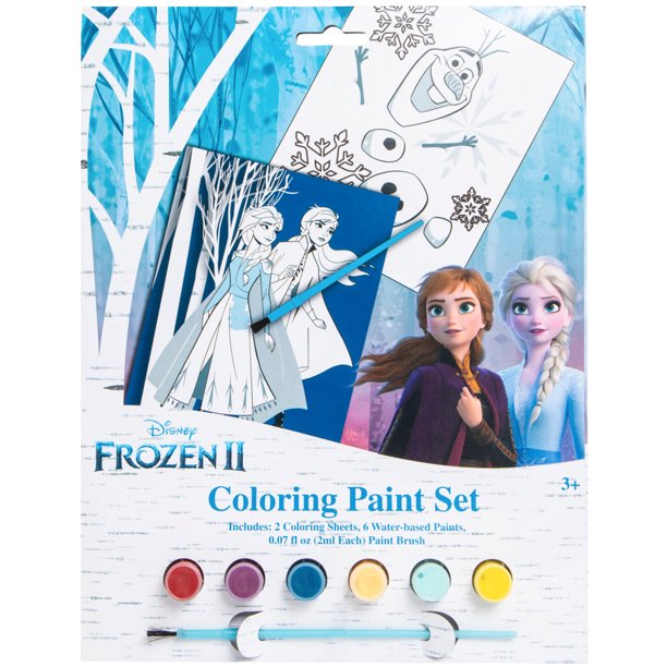 Innovative Designs Frozen 2 Coloring Paint Set - Educational Kids Art Set