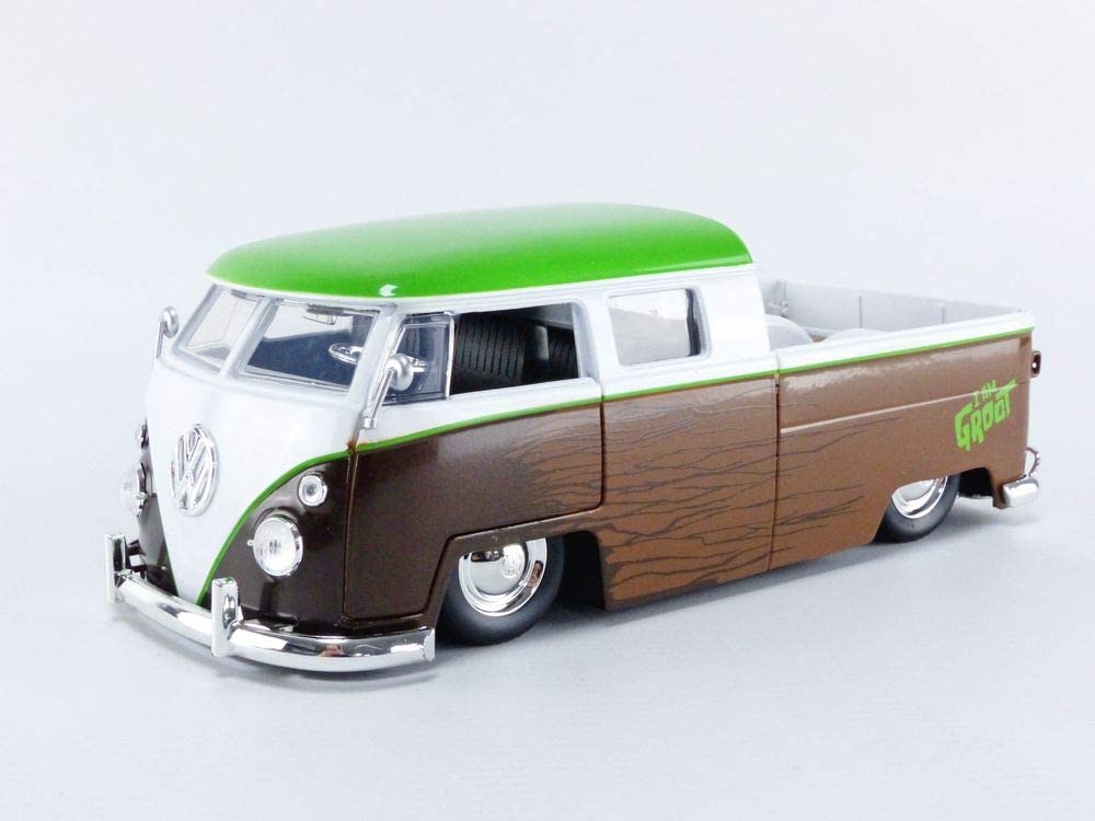Jada Toys Marvel Guardians of The Galaxy Groot & 1963 Volkswagen Bus Pickup 1:24 die-cast Vehicle with Figure (31202)