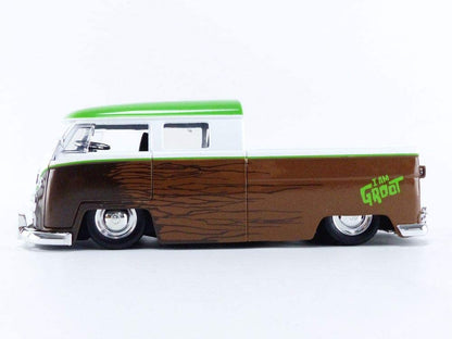 Jada Toys Marvel Guardians of The Galaxy Groot & 1963 Volkswagen Bus Pickup 1:24 die-cast Vehicle with Figure (31202)