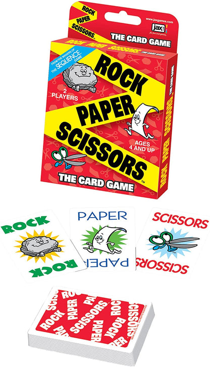 Jax Rock Paper Scissors - It's the Fast, Fun Card Version of the Classic Game of Rock Paper Scissors, Multicolor