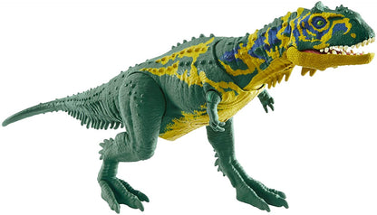 Jurassic World Sound Strike Majungasaurus Dinosaur Action Figure with Strike and Chomping Action, Realistic Sounds and Movable Joints