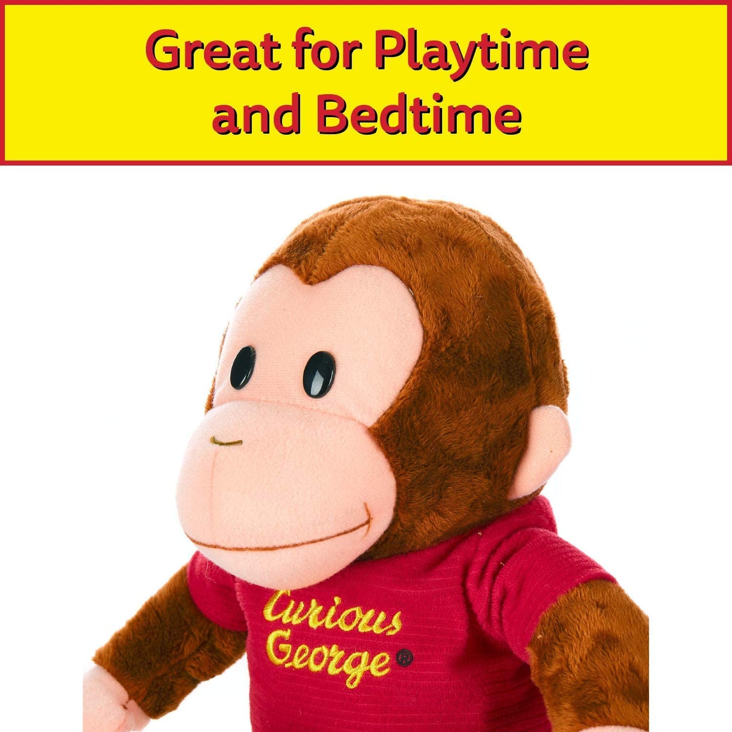 Large Curious George Monkey Plush - Classic George 12" Super Soft, Adorable, Charmingly Detailed Stuffed Animal