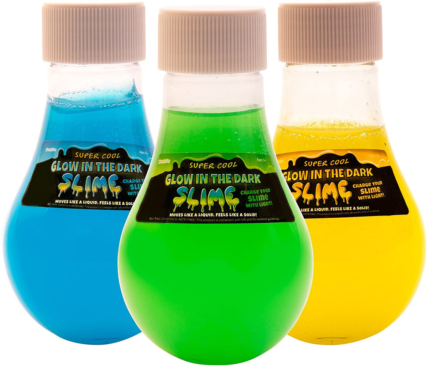 Kangaroo's Super Cool Glow in The Dark Slime - Birthday Party Favors Slime - Green, Blue, And Yellow! 1Pcs Random Pick