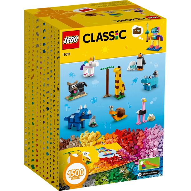 LEGO Classic Bricks and Animals 11011 Building Set (1,500 Pieces) 4 years and up