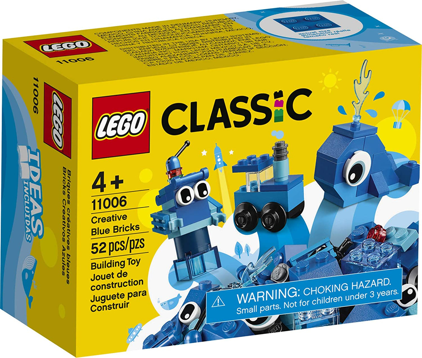 LEGO Classic Creative Blue Bricks 11006 Kids’ Building Toy with Blue Bricks to Inspire Imaginative Play, New 2020
