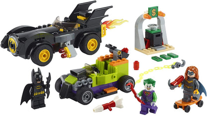 LEGO DC Batman: Batman vs. The Joker: Batmobile Chase 76180 Collectible Building Toy; Includes Batman, Batgirl and The Joker Minifigures Plus Buildable Batmobile and Hot Rod, New 2021 (136 Pieces)