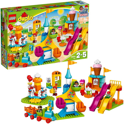 LEGO DUPLO Town Big Fair 10840 Role Play and Learning Building Blocks Set for Toddlers Including a Ferris Wheel, Carousel, and Amusement Park (106 pieces)