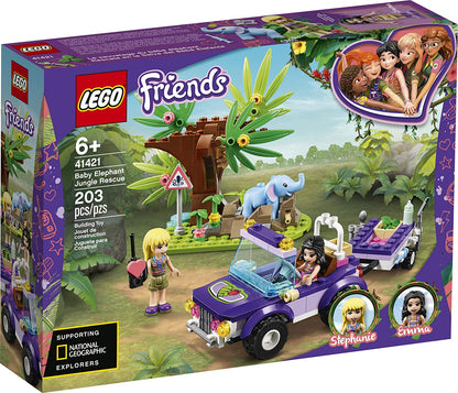 LEGO Friends Baby Elephant Jungle Rescue 41421 Adventure Building Kit; Animal Rescue Playset, New 2020 (203 Pieces)