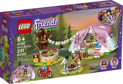 LEGO Friends Nature Glamping 41392 Building Kit; Includes LEGO Friends Mia, a Mini-Doll Tent and a Toy Bicycle, New 2020 (241 Pieces)