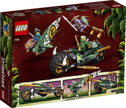 LEGO NINJAGO Lloyd’s Jungle Chopper Bike 71745 Building Kit; Ninja Bike Toy Featuring NINJAGO Lloyd and NYA Minifigures(183 Pieces)