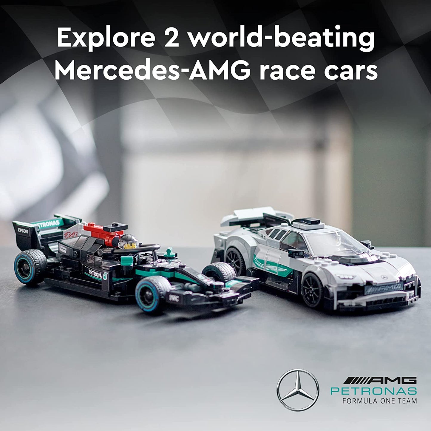 LEGO Speed Champions Mercedes-AMG F1 W12 E Performance & Mercedes-AMG Project One 76909 Building Kit; for Ages 9+ (564 Pieces)