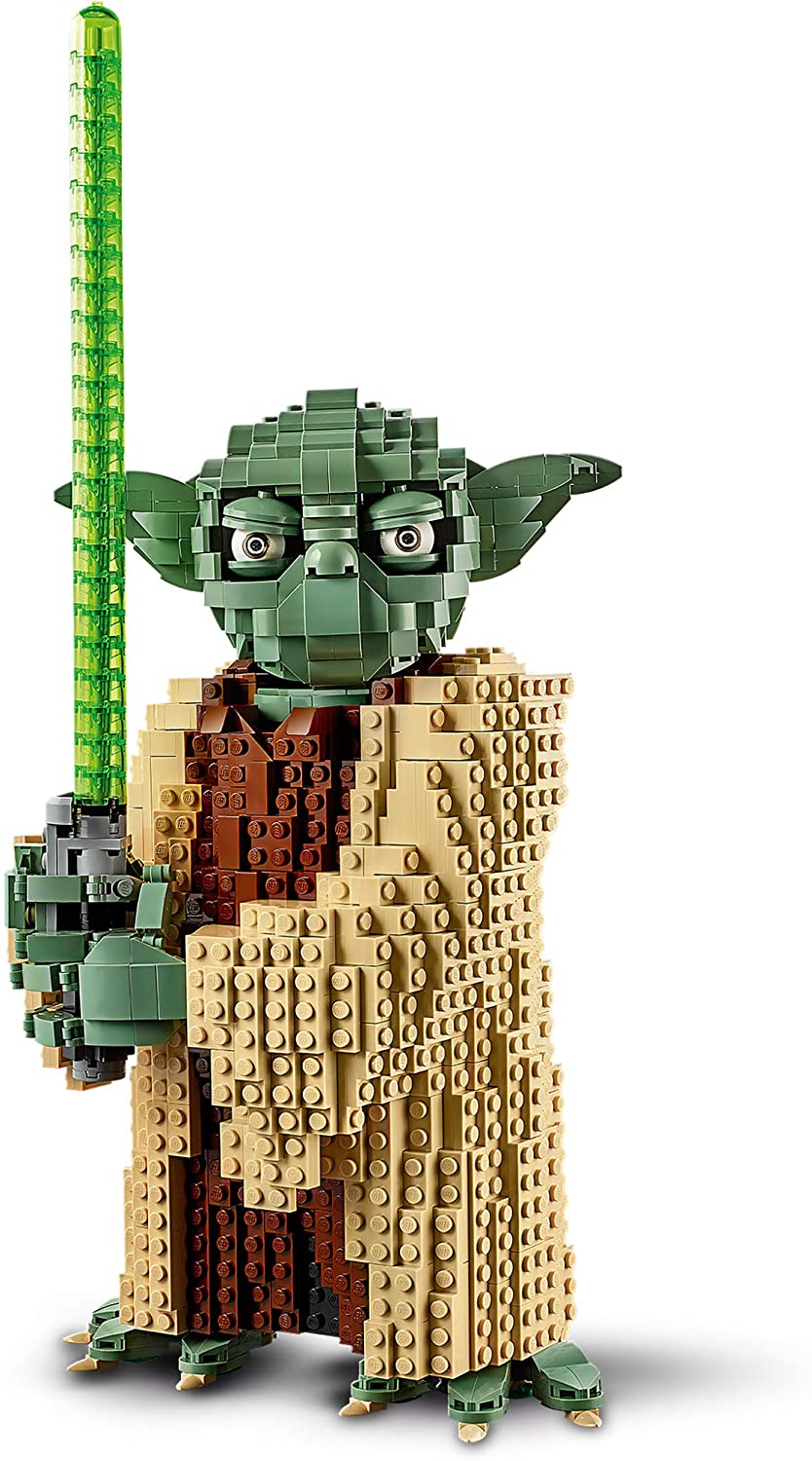 LEGO Star Wars: Attack of the Clones Yoda 75255 Yoda Building Model and Collectible Minifigure with Lightsaber (1,771 Pieces)