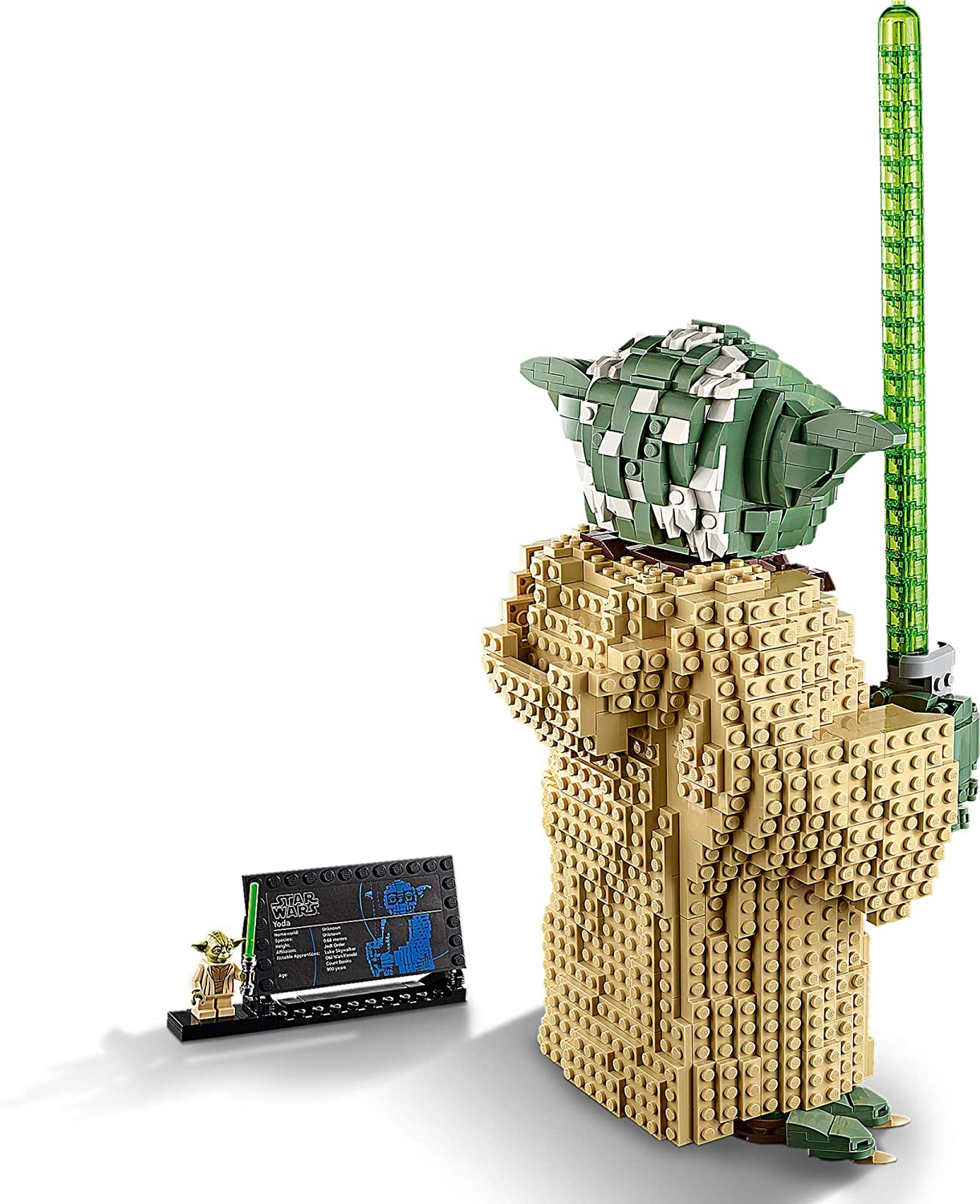 LEGO Star Wars: Attack of the Clones Yoda 75255 Yoda Building Model and Collectible Minifigure with Lightsaber (1,771 Pieces)