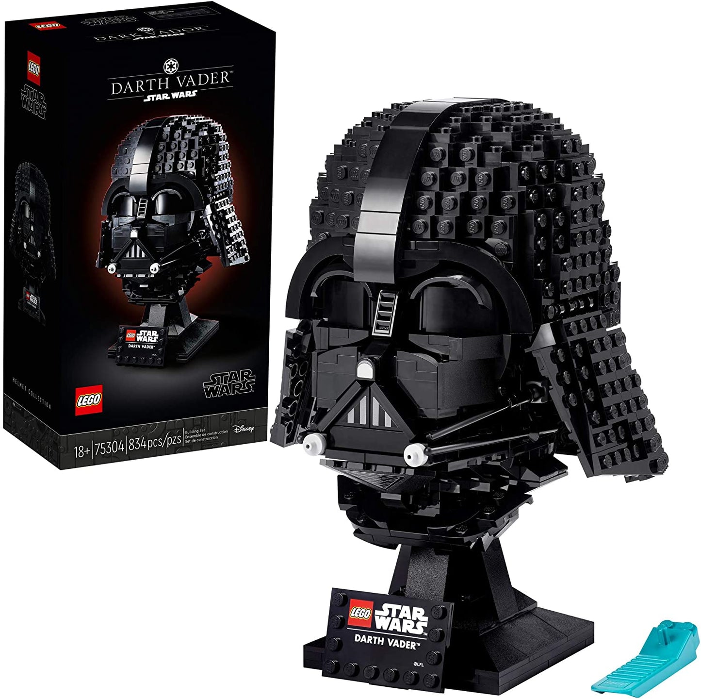 LEGO Star Wars Darth Vader Helmet 75304 Collectible Building Toy, New 2021 (834 Pieces)