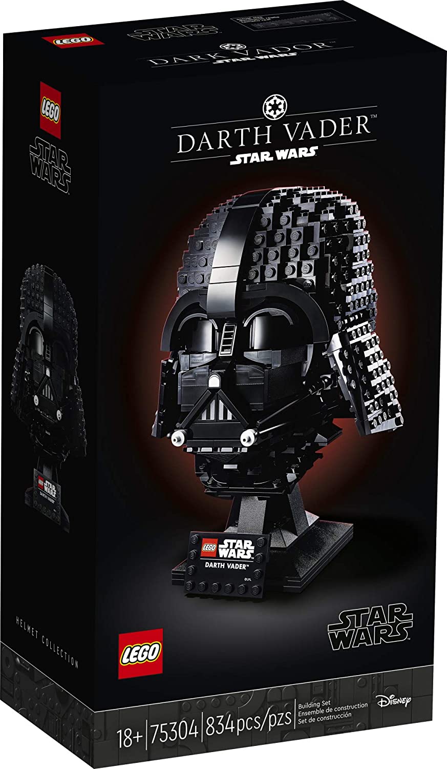 LEGO Star Wars Darth Vader Helmet 75304 Collectible Building Toy, New 2021 (834 Pieces)