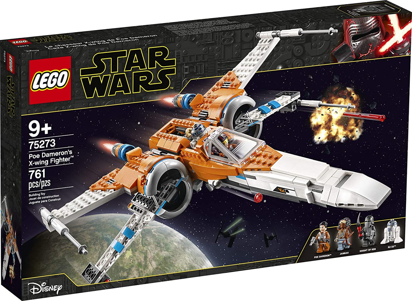 LEGO Star Wars Poe Dameron's X-wing Fighter 75273 Building Kit, Cool Construction Toy for Kids, New 2020 (761 Pieces)