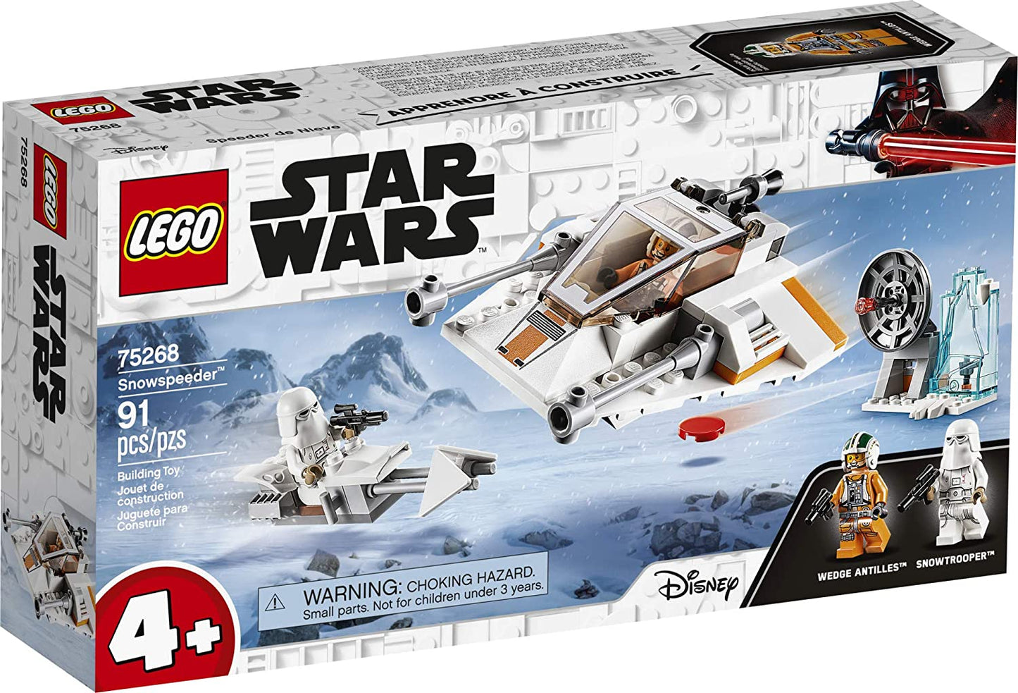 LEGO Star Wars Snowspeeder 75268 Starship Toy Building Kit; Building Toy for Preschool Children Ages 4+, New 2020 (91 Pieces)