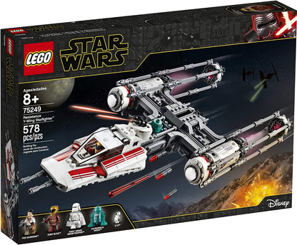 LEGO Star Wars: The Rise of Skywalker Resistance Y-Wing Starfighter 75249 New Advanced Collectible Starship Model Building Kit (578 Pieces)