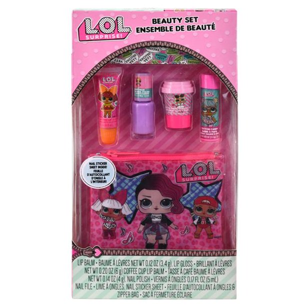 L.O.L Surprise Pink Cosmetic Set, Multi-Purpose Lanyard For Girls - Multicolor