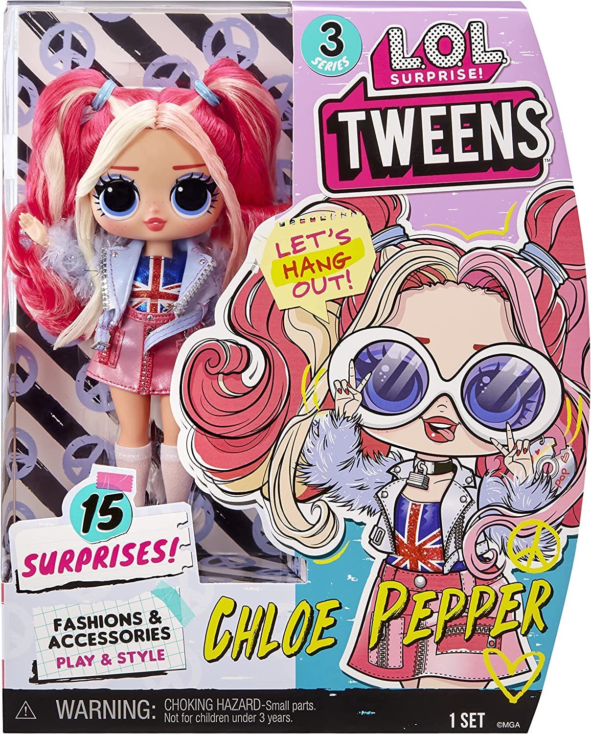 LOL Surprise Tween Series 3 Fashion Doll Chloe Pepper with 15 Surprises – Great Gift for Kids Ages 4+