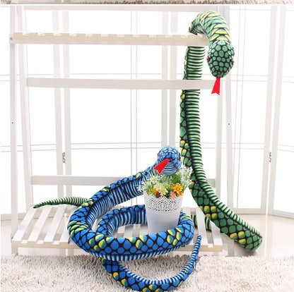 Snake Stuffed Animal Plush Giant Anaconda Realistic Kids Toys Green 67 Inches