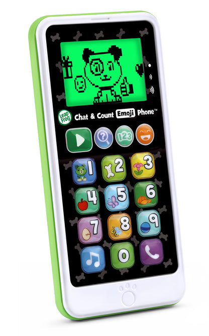 LeapFrog Chat and Count Emoji Phone, Creative Role-Playing Toy, Assortment Color (LeapFrog, Chat and Count Emoji Phone, Toy Phone)