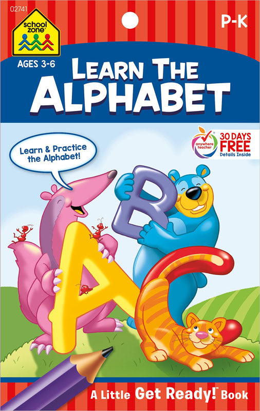 School Zone Learn the Alphabet tablet Workbook