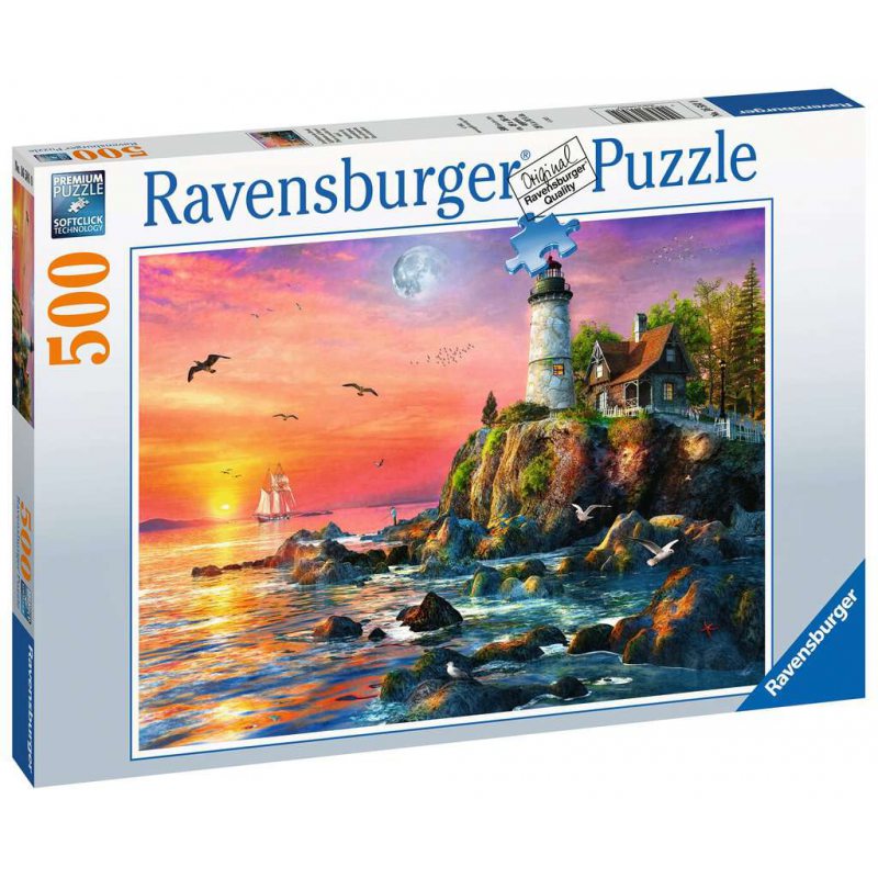 Ravensburger - Lighthouse Jigsaw Puzzle 500 Piece - Elem 165810