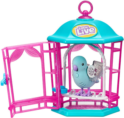 Little Live Pretend Play Toy Pets Bird Cage - Polly Pearl - Lights and Sounds Bird Toy, Series 13