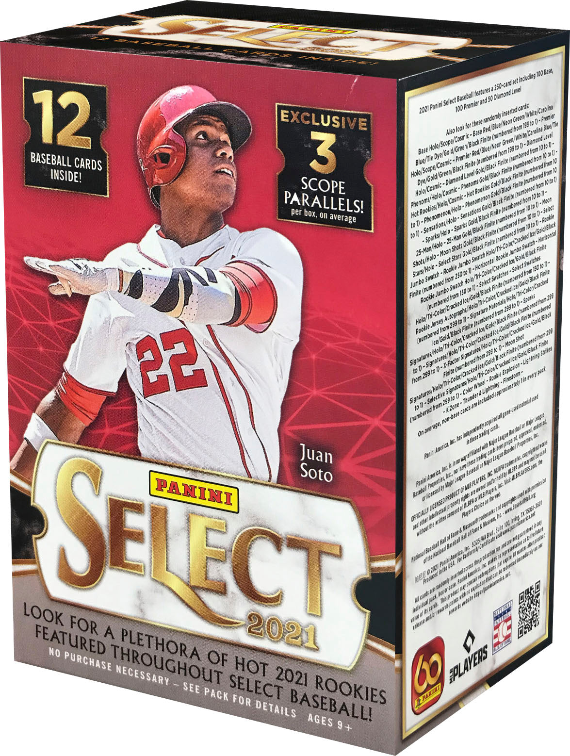 2021 Panini Select Baseball 3-Pack Blaster Box