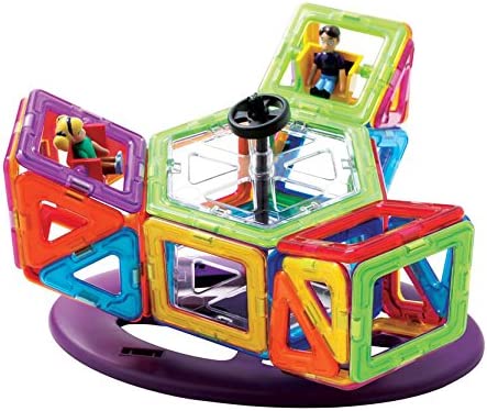 Magformers Creator Carnival Set (46-pieces) Deluxe Building Set. Magnetic Building Blocks, Magnetic Building STEM Toy Set