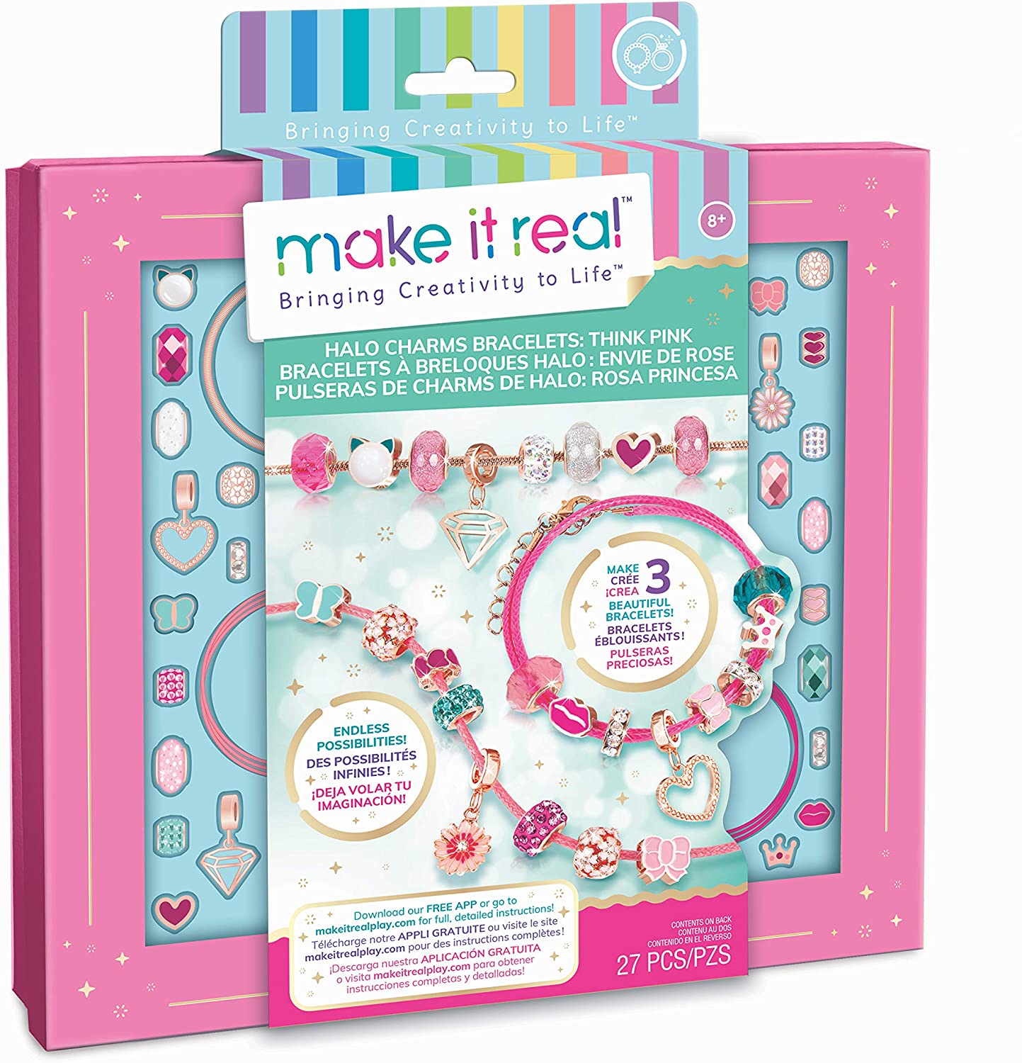 Make It Real Jewelry Making Sets for Children, Multi-Colored