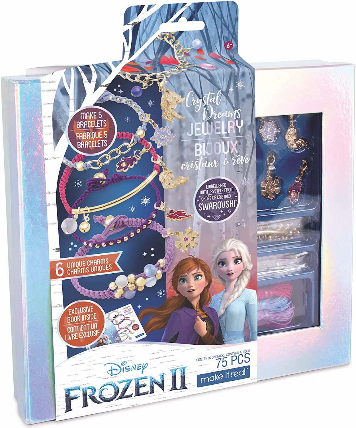 Make It Real 4380 Disney Frozen II-Swarovski Crystal Dreams Jewelry Bracelet Set
