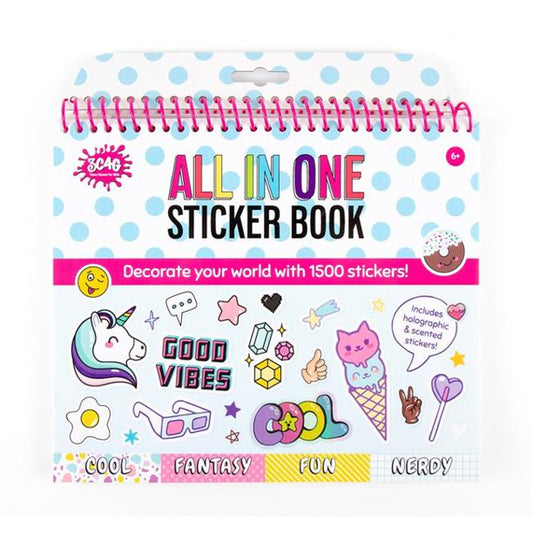 Make It Real So Sweet - All in One Fashion 4 Themes Sticker Book - Social Media Favorite Stickers (1500 Stickers)