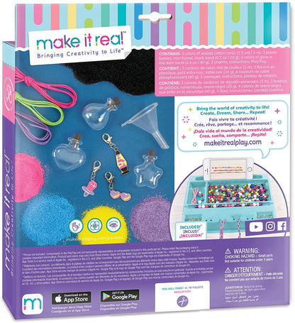 Make It Real – Dream Glow Terrarium - DIY Necklace Making Kit - Arts and Crafts Kit to Design Glowing Necklace - Terrarium Kit for Kids