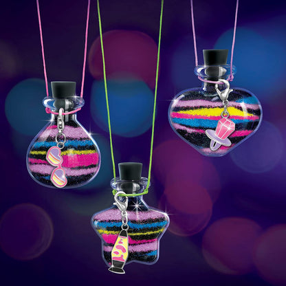 Make It Real – Dream Glow Terrarium - DIY Necklace Making Kit - Arts and Crafts Kit to Design Glowing Necklace - Terrarium Kit for Kids