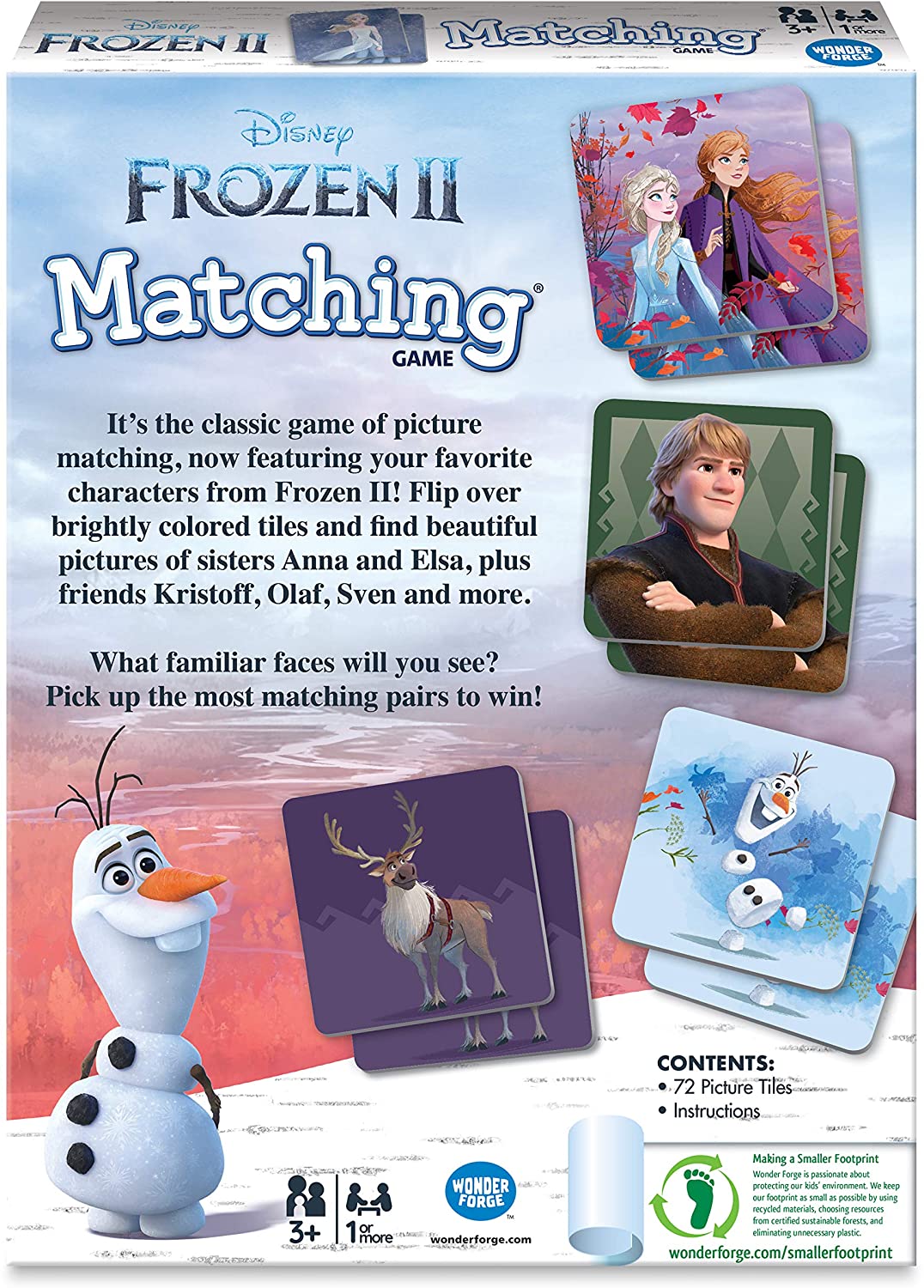Ravensburger Matching Card Game Frozen 2 - Family Card Game