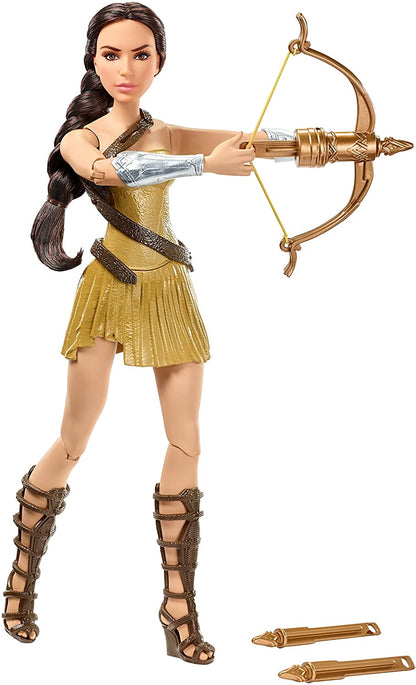 Mattel DC Wonder Woman Bow-Wielding - Deluxe Fashion Action Figure Playset - Feature Bow-Wielding Arrows, Shoes and More,12" Doll