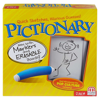 Pictionary Family Board Game - The Classic Quick-Draw Game 8+