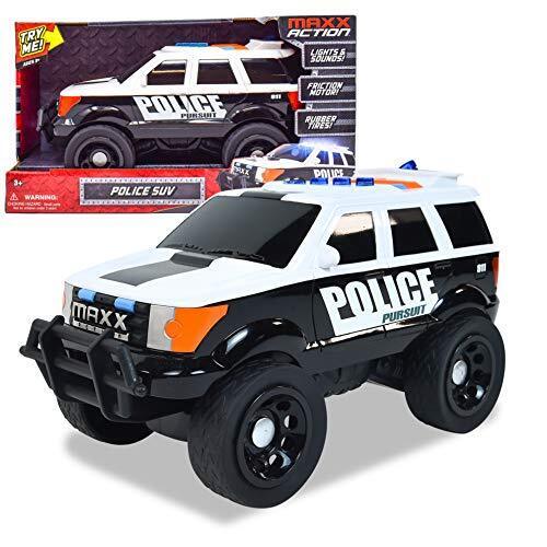 Maxx Action Large Police SUV Vehicle with Lights & Sounds Motorized