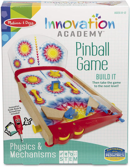 Melissa & Doug Innovation Academy Wooden Build-and-Play Pinball Machine