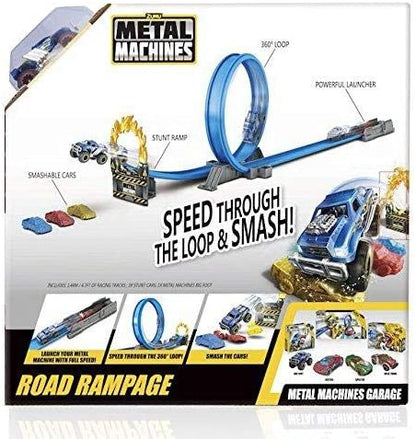 Metal Machines Road Rampage Vehicle Playset Toy with Bone Crusher