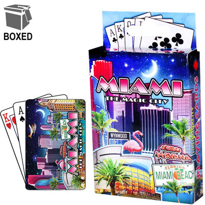 Miami Florida The Magic City Collectible Souvenir Playing Cards -Great Gift For Florida Fans