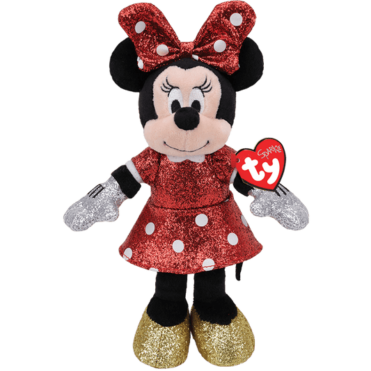 TY Beanie Baby - Disney Sparkle - MINNIE MOUSE (Sparkle - Red) (6 inch)